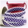 Order  Crochet Edge - Purple/White Spot